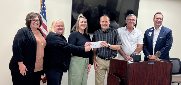 Kiwanis Check Presentation