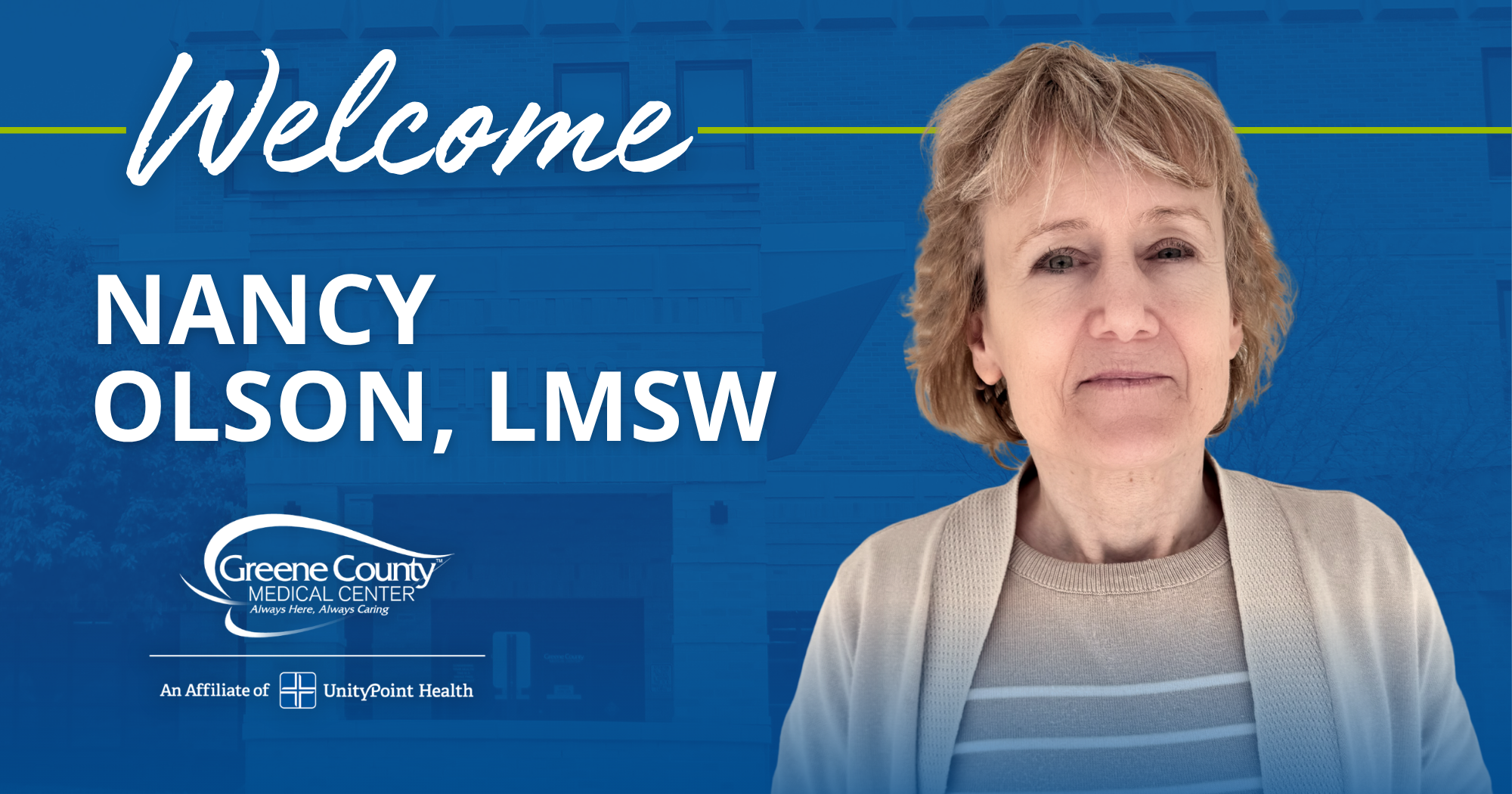 Nancy Olson, LMSW at Greene County Medical Center
